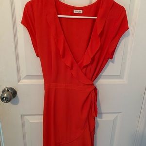 Sunday Best Red Wrap Dress